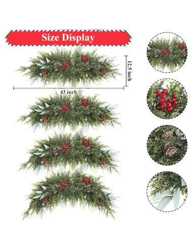 Adorno Navideño U'Artlines 69.85 cm con Piña y Berries