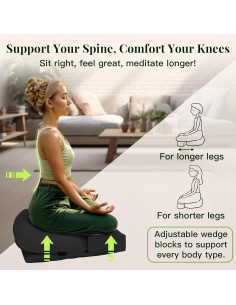 Juego de Cojines de Meditación Syrinx - Zafu y Zabuton 2