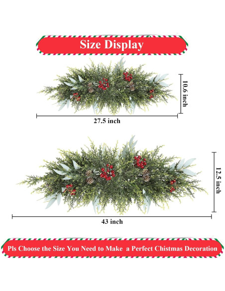 Adorno Navideño U'Artlines 69.85 cm con Piña y Berries