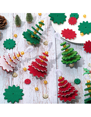 Kit de Manualidades de Adornos de Navidad Hollowfly 24 Piezas