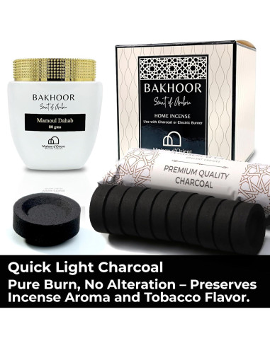 Briquetas de Carbón de Bambú Maison d'Orient - 10 Discos