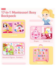Juguete Montessori Hahaland 17 en 1 para Niños 1-4 Años 2