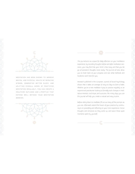 Meditation: A Day and Night Reflection Journal (90 Days) (Inner World)