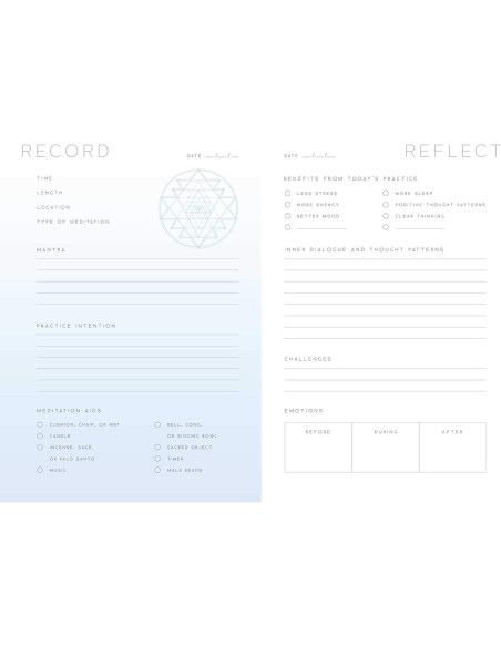 Meditation: A Day and Night Reflection Journal (90 Days) (Inner World)