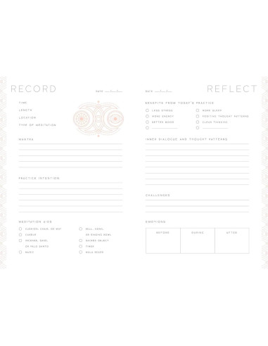 Meditation: A Day and Night Reflection Journal (90 Days) (Inner World)