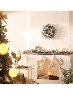 Guirnalda Navideña Preiluminada Valery Madelyn 2.74 m con Bolas 2
