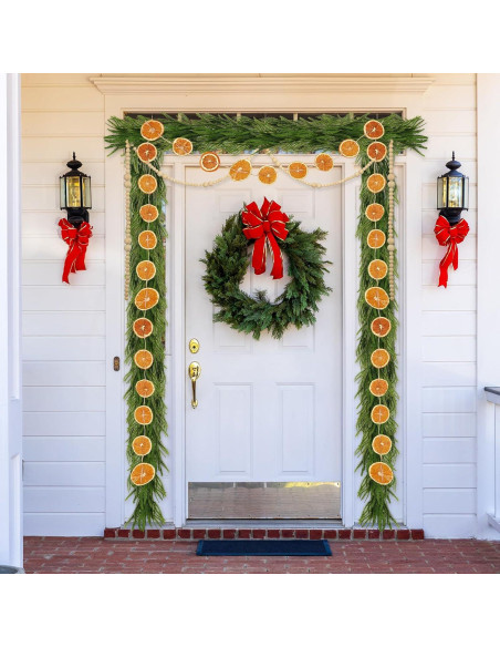 Guirnalda de Navidad 1.8 m Daifunli con Rodajas de Naranja Secas