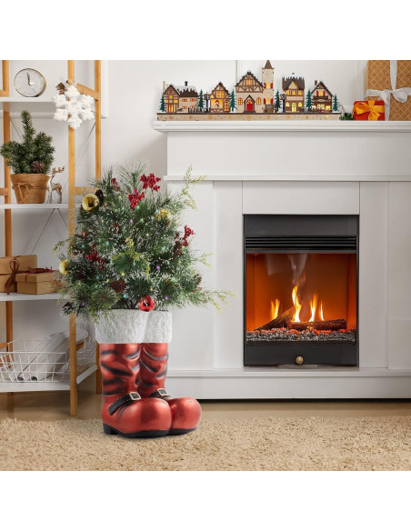 Botas de Santa de Cerámica Casafield 101.6 cm con Vegetación