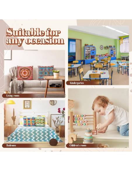 Cojines de Suelo Bohemios Nuogo 12 Pcs 38x38 cm Lavables