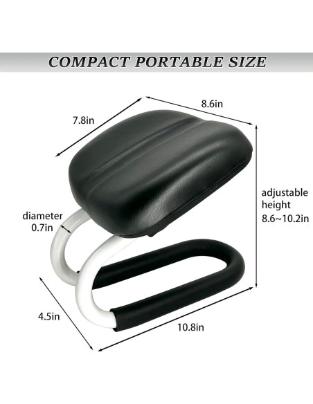 Banco de Meditación XDONEF Ajustable con Cojín Negro