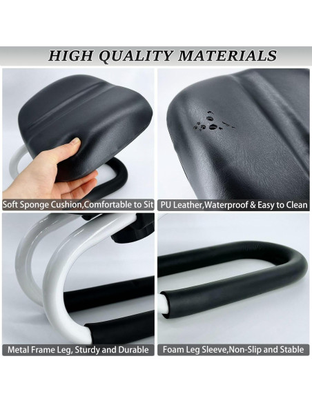 Banco de Meditación XDONEF Ajustable con Cojín Negro