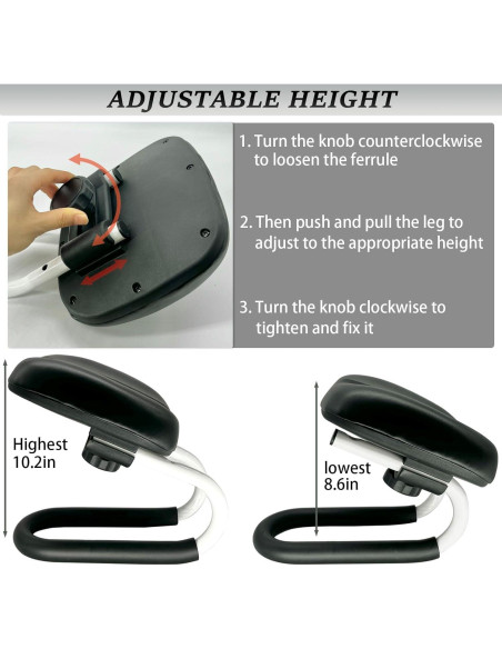 Banco de Meditación XDONEF Ajustable con Cojín Negro