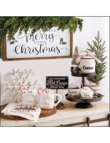 Letrero de Pared Navidad EMAX HOME 40.64x20.32cm Madera