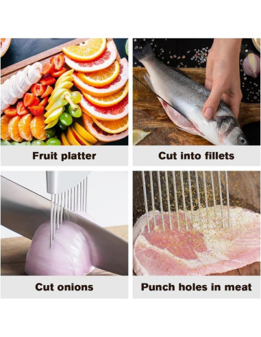 Soporte Cortador de Cebolla Acero Inoxidable OFY 14x9.2cm