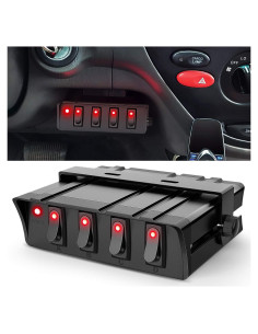 Caja de Interruptores Nilight 4 Gang 12V 20A para Vehículos