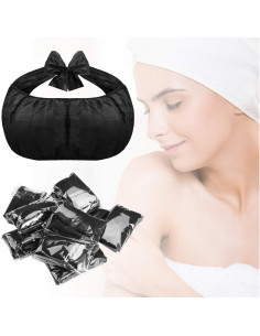 50 Sujetadores Desechables para Spa Boyiee - Negro, Tela No Tejida 2