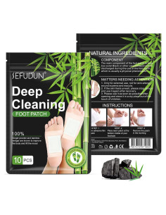 50 Almohadillas para Pies de Jengibre y Vinagre de Bambú