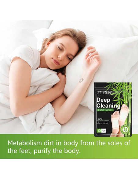 50 Almohadillas para Pies de Jengibre y Vinagre de Bambú