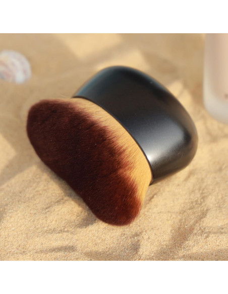 Brocha de Cuerpo DRIPOO Kabuki 80mm para Autobronceador - Negro