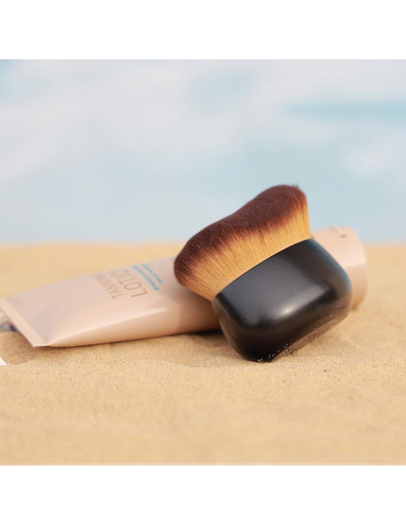 Brocha de Cuerpo DRIPOO Kabuki 80mm para Autobronceador - Negro