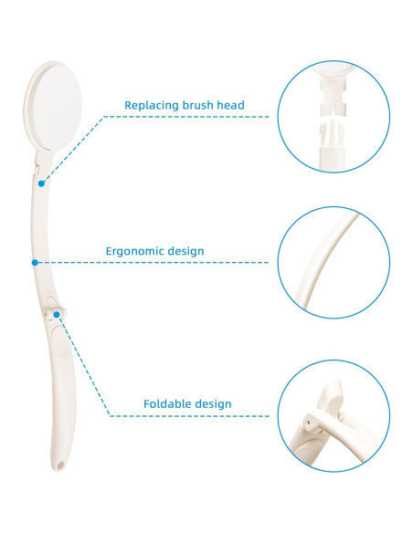Aplicador de Loción Topfinder para Espalda y Piernas - 3 Cabezas