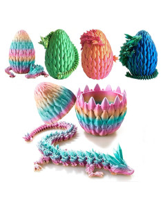 Huevo de Dragón 3D Qxbuhe 30 cm Decoración Arcoíris