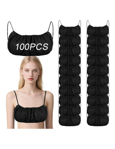 100 Sujetadores Desechables Mujeres Yuanan Talla Única Negro