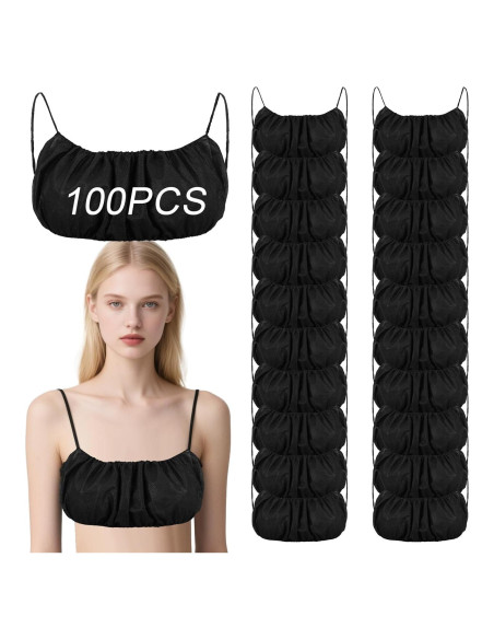 100 Sujetadores Desechables Mujeres Yuanan Talla Única Negro