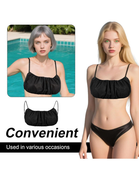 100 Sujetadores Desechables Mujeres Yuanan Talla Única Negro