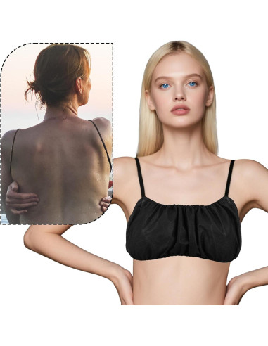 100 Sujetadores Desechables Mujeres Yuanan Talla Única Negro