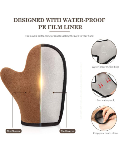 Guantes de Bronceado Autopropulsado SATINIOR Reutilizables 4 Pcs