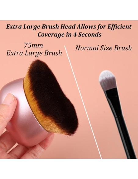 Brocha de Maquillaje Corporal Hpmjz Extra Grande 7.6 cm