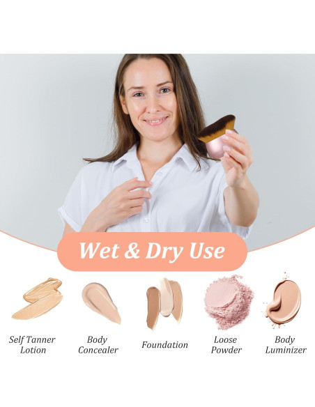 Brocha de Maquillaje Corporal Hpmjz Extra Grande 7.6 cm