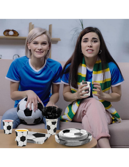 Juego de Fiesta de Fútbol 144 Piezas Kochorie Utensilios