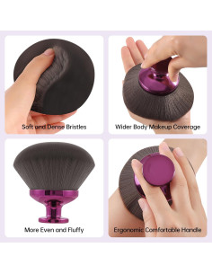 Brocha de Maquillaje Corporal Riawit 9.6 cm Suave Kabuki 2