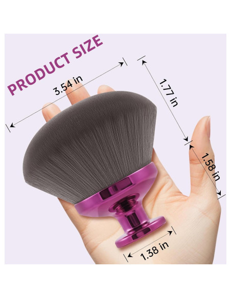 Brocha de Maquillaje Corporal Riawit 9.6 cm Suave Kabuki