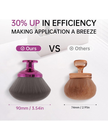 Brocha de Maquillaje Corporal Riawit 9.6 cm Suave Kabuki