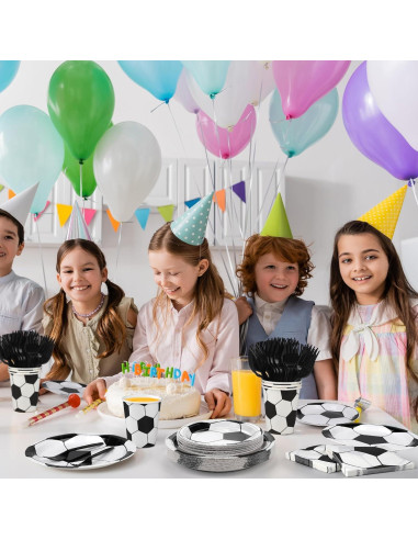 Juego de Fiesta de Fútbol 144 Piezas Kochorie Utensilios