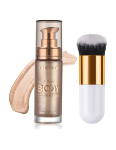 Aceite Brillante Corporal Lezero 29.57ml Rosa Dorado Hidratante