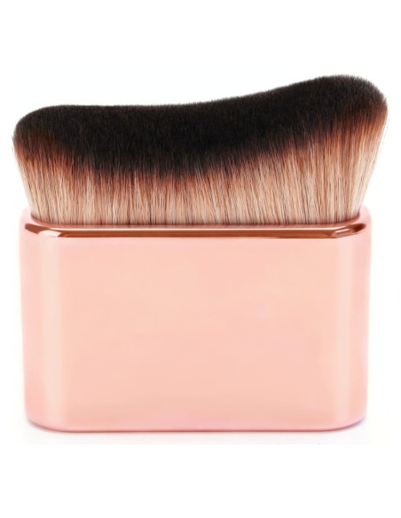 Brocha Kabuki Profesional Diryi para Bronceador Automático Rosa Oro