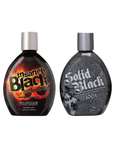 Combo Lociones Bronceadoras Millennium 100X y 60X 2x13.5 oz