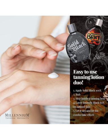 Combo Lociones Bronceadoras Millennium 100X y 60X 2x13.5 oz