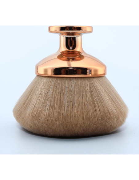 Brocha Autobronceadora Kabuki XXL DRIPOO - Oro, 9 cm