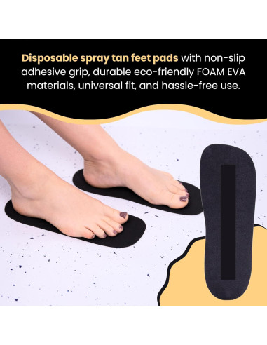 30 Pares Almohadillas Desechables KOBBTAN para Bronceado en Spray