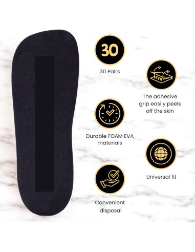 30 Pares Almohadillas Desechables KOBBTAN para Bronceado en Spray