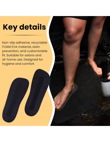 30 Pares Almohadillas Desechables KOBBTAN para Bronceado en Spray