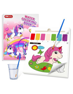 Conjunto de Pintura Acuarela YMluky Unicornio para Niños