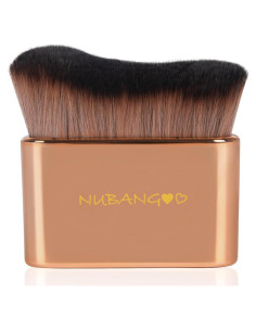 Brocha Kabuki Profesional Nubangoo para Maquillaje Oro Rosa