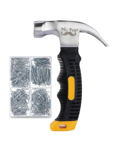 Kit Martillo y Clavos Mr. Pen 600 Pcs 8oz (226g) Amarillo