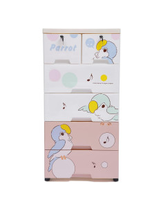 Cajonera Plástica HYYKJ-US 6 Cajones Multicolor 5 Capas